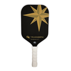 Pickleball carbon fiber paddle - Green Kompass True North (front view) 